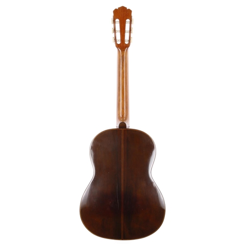 2214 - The Granary Collection - 1920 Enrique Garcia classical guitar, made in Barcelona, Spain; Back and si... 