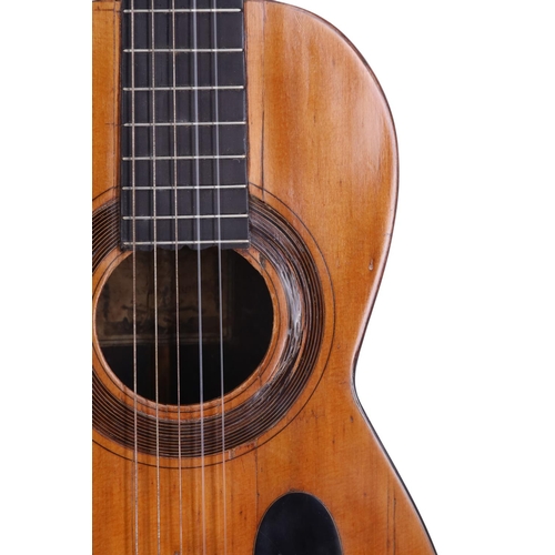 2209 - The Granary Collection - 1839 Antonio de Lorca guitar, made in Malaga, Spain; Back and sides: Brazil... 