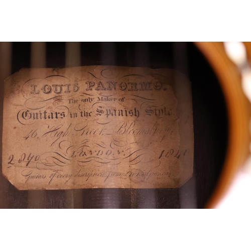 2210 - The Granary Collection - 1840 Louis Panormo guitar, made in England; Back and sides: Brazilian rosew... 