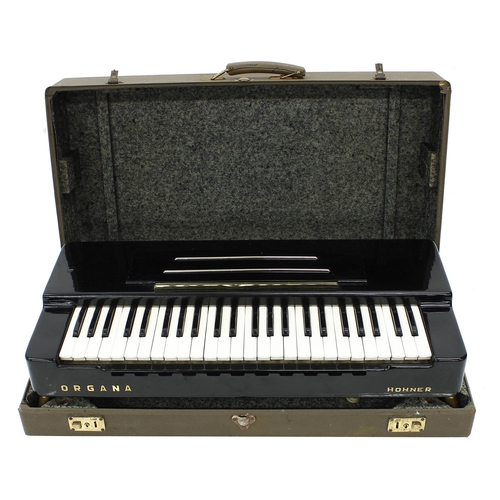 3139 - 1960s Hohner Organa 9807 table-top organ, made in Germany, with original case and stand*Please note:... 