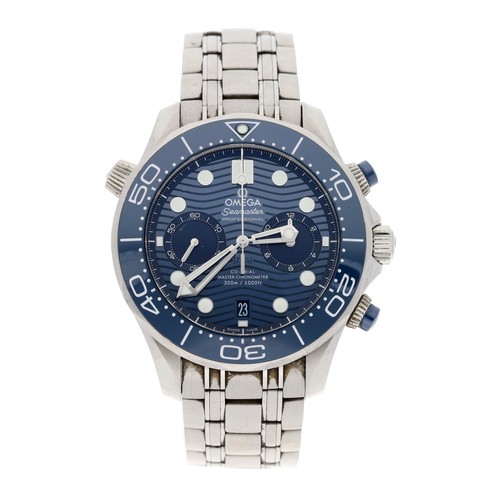 2 - Omega Seamaster Professional Co-Axial Master Chronometer Chronograph automatic stainless steel diver... 