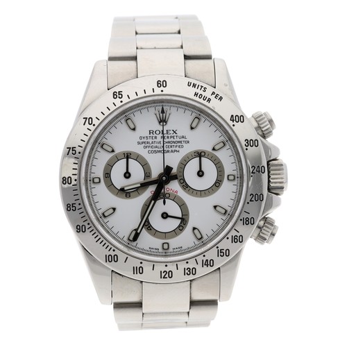 14 - Rolex Oyster Perpetual Cosmograph Daytona stainless steel gentleman's wristwatch, reference no. 1165... 