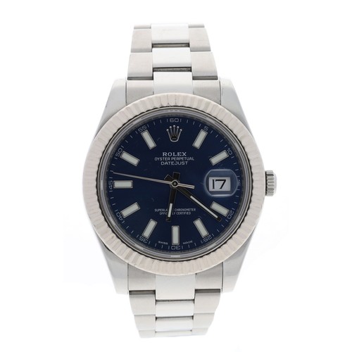 17 - Rolex Oyster Perpetual Datejust II stainless steel gentleman's wristwatch, reference no. 116344, ser... 