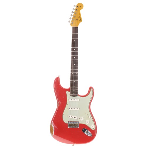 39 - 2022 Fender Custom Shop 60 Stratocaster Relic electric guitar, made in USA; Body: aged/relic Fiesta ... 