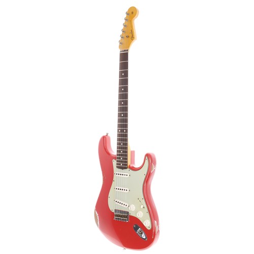 39 - 2022 Fender Custom Shop 60 Stratocaster Relic electric guitar, made in USA; Body: aged/relic Fiesta ... 