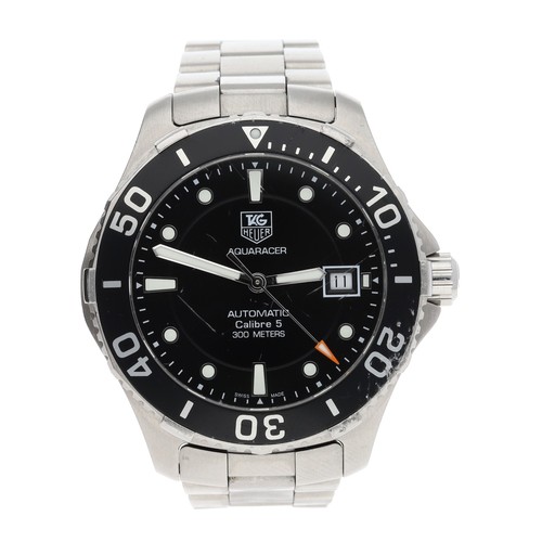 30 - Tag Heuer Aquaracer Calibre 5 automatic stainless steel gentleman's wristwatch, reference no. WAN211... 