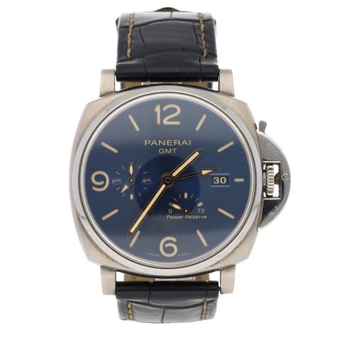 33 - Panerai Luminor Due GMT automatic titanium gentleman's wristwatch, serial no. OP 7198 PL 0075xxx, is... 