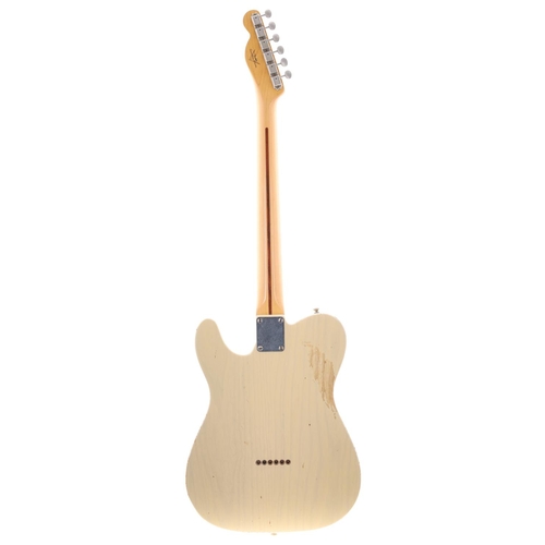 55 - 2007 Fender Custom Shop Nocaster Relic electric guitar, made in USA; Body: see-through blonde relic ... 