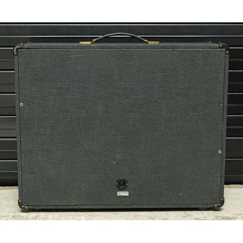 942 - 1976 Marshall 2x12 guitar amplifier speaker cabinet, made in England, with 2 x Celestion T1281 black... 