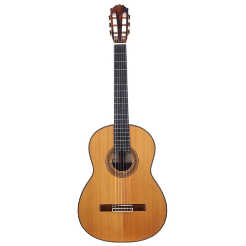 3226 - John Cadman - 1991 Brian Knowles classical guitar, made in England; Back and sides: Brazilian rosewo... 