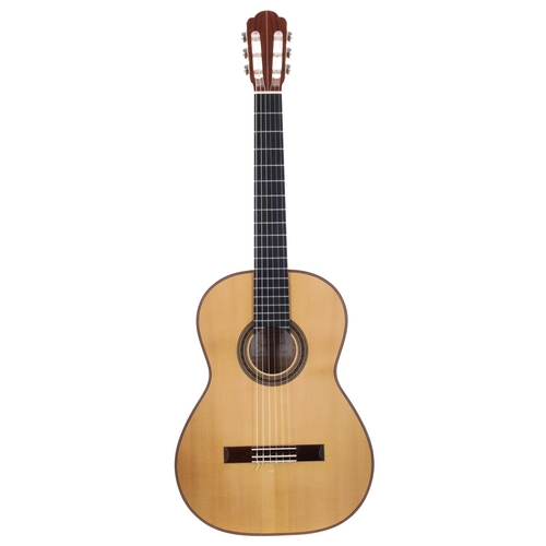 3229 - Stephen Frith classical guitar; Back and sides: natural figured maple; Top: natural spruce; Neck: ce... 