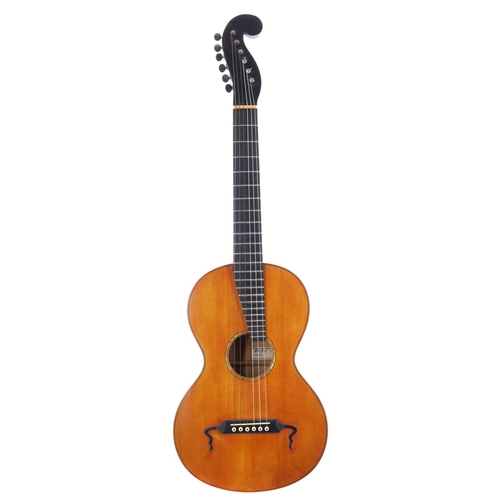 3232 - 2010 Nick Pyall Stauffer style small bodied acoustic guitar, made in England; Back and sides: natura... 