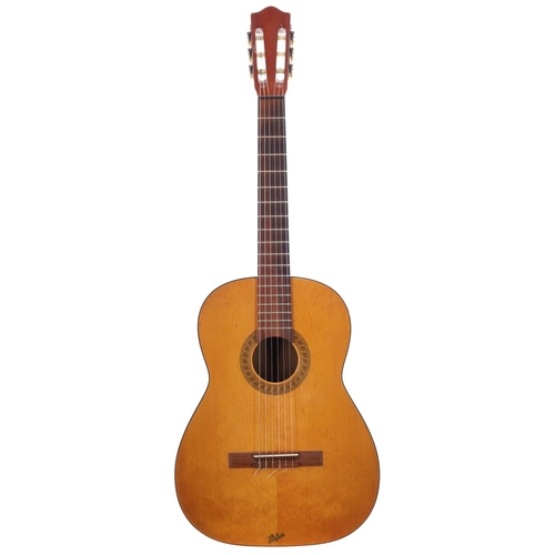 3253 - 1960s Hofner nylon string guitar, with hard case; together with a Morena G120 classical guitar (2)... 