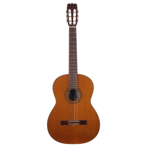 3253 - 1960s Hofner nylon string guitar, with hard case; together with a Morena G120 classical guitar (2)... 