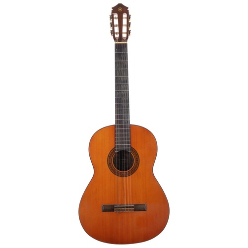 3255 - Yamaha G-100A classical guitar, with pod compressed foam case; together with another classical label... 