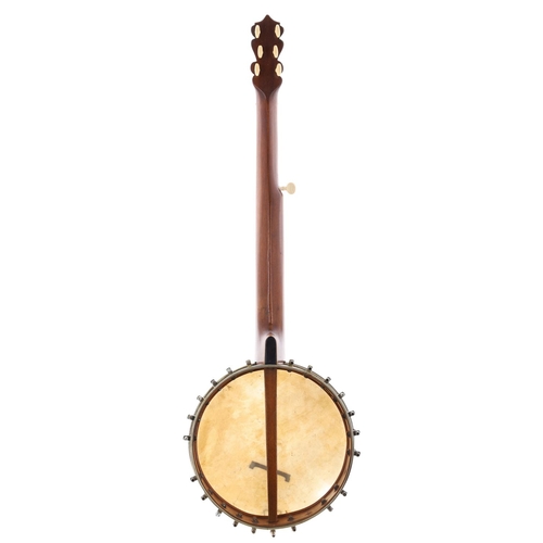 1508 - Seven string open back banjo, with 11