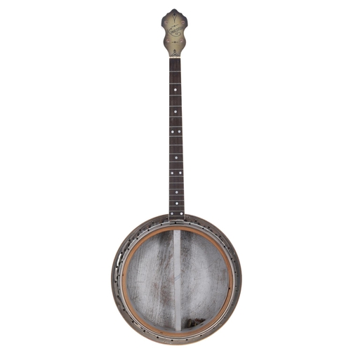 1508 - Seven string open back banjo, with 11