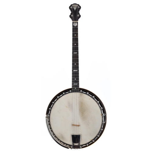 1583 - 'The Cameyer Tenor Banjo', with banded padouk wood resonator, 11