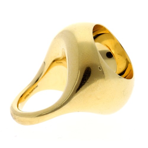 73 - Jacqueline Rabun 18ct yellow metal ring, signed, 29.5gm, 25mm, ring size K (ref.33)... 