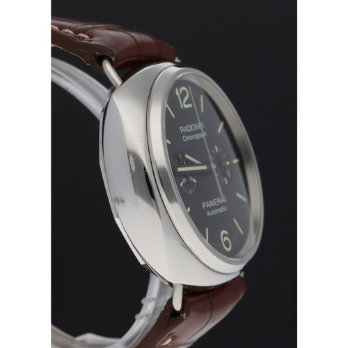 32 - Panerai Radiomir Chronograph automatic stainless steel gentleman's wristwatch, reference no. PAM0036... 