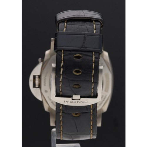 33 - Panerai Luminor Due GMT automatic titanium gentleman's wristwatch, serial no. OP 7198 PL 0075xxx, is... 