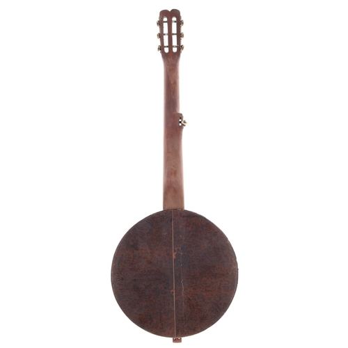 1588 - Dobson style unnamed seven string banjo, with birds eye maple resonator, 10