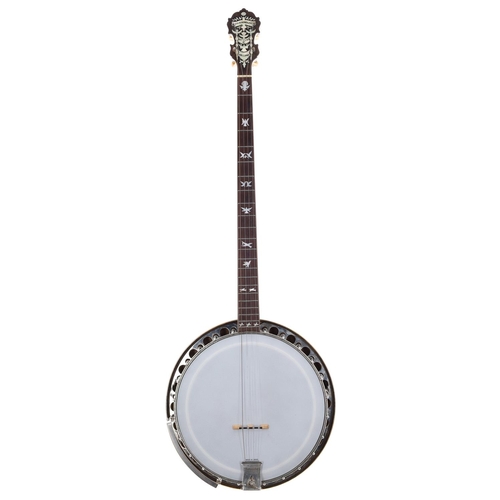 1590 - Paramount Style C Model four string plectrum banjo by William L. Lange, bearing the maker's trademar... 