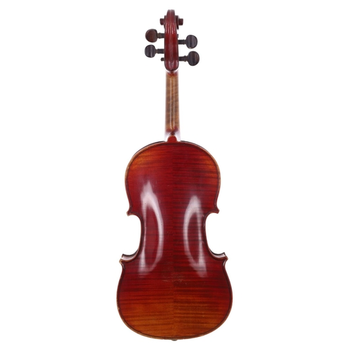 2040 - French J.T.L. no. 6 three-quarter size violin, labelled, 12.15/16