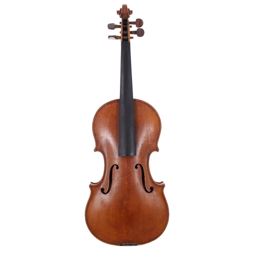 2043 - Early 20th century Czechoslovakian violin, 14 3/16