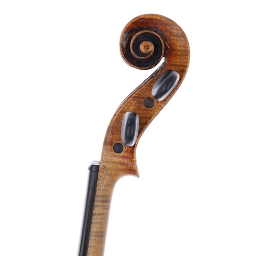 2415 - Late 19th century violin labelled Nicolaus Amatus..., 14 1/8