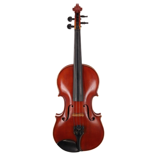 2419 - Good modern Italian violin labelled and attributed to Antonius Celestinius, Fecit in Genua anno 1961... 