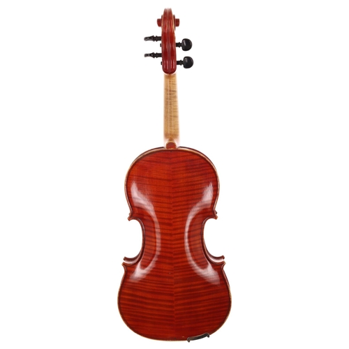 2419 - Good modern Italian violin labelled and attributed to Antonius Celestinius, Fecit in Genua anno 1961... 