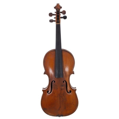 2441 - Early 20th century French violin labelled Nicolaus Amatus..., 14 1/4