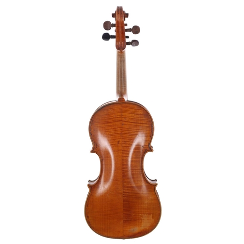 2441 - Early 20th century French violin labelled Nicolaus Amatus..., 14 1/4