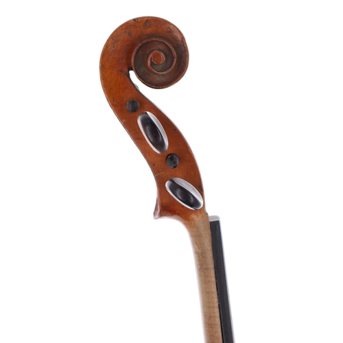 2441 - Early 20th century French violin labelled Nicolaus Amatus..., 14 1/4