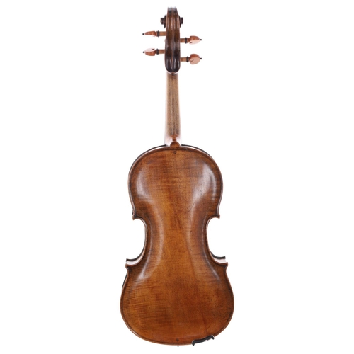 2445 - French violin labelled Augustine Chappuy, Fecit Parisiis, Anno 1771, the one piece back of very fain... 