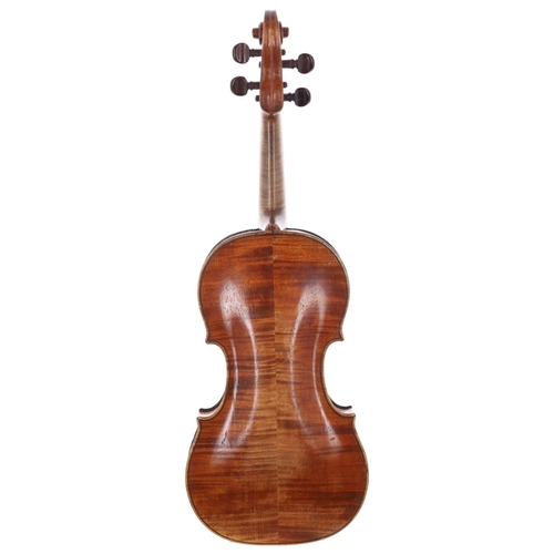 2447 - Interesting 18th century violin in need of restoration, 14 1/8