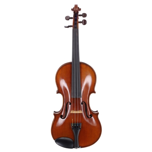 2451 - Good German violin by and labelled Lucien Schmitt...,Grenoble, L'an 1935 no. 394, 14 1/16