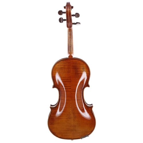 2451 - Good German violin by and labelled Lucien Schmitt...,Grenoble, L'an 1935 no. 394, 14 1/16