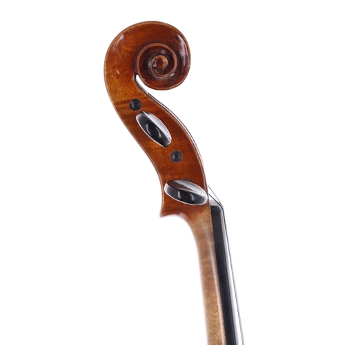 2451 - Good German violin by and labelled Lucien Schmitt...,Grenoble, L'an 1935 no. 394, 14 1/16