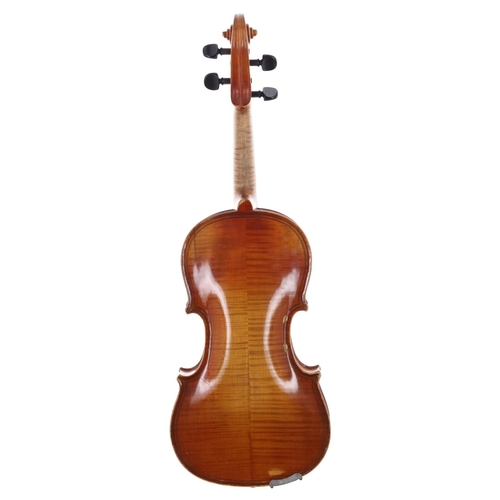 2458 - Early 20th century German Maggini copy violin, 14 1/8