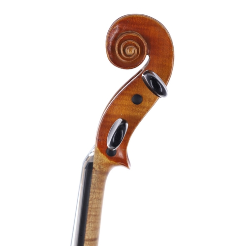 2458 - Early 20th century German Maggini copy violin, 14 1/8