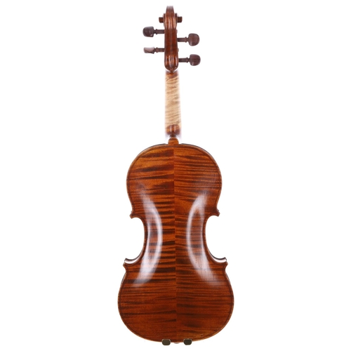 2460 - Fine English violin by and labelled Made In The Workshops of William E. Hill & Sons, London 1934... 