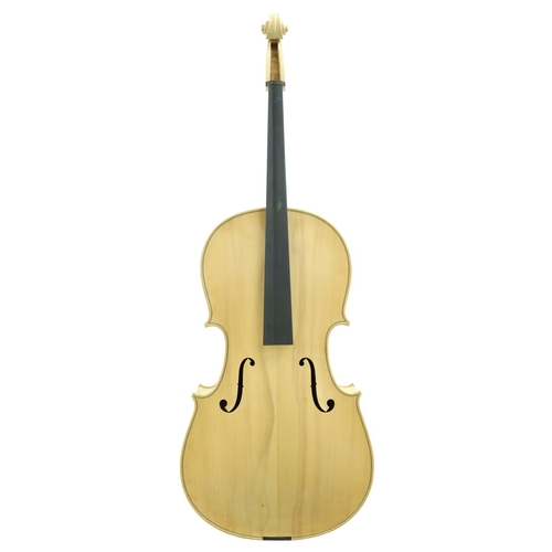 2502 - Full size modern violoncello in the white, 29.5