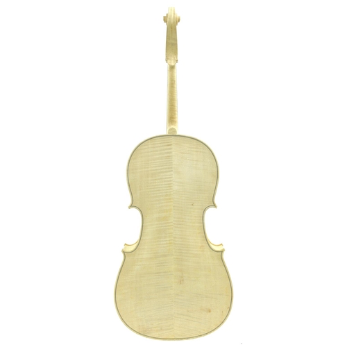 2502 - Full size modern violoncello in the white, 29.5