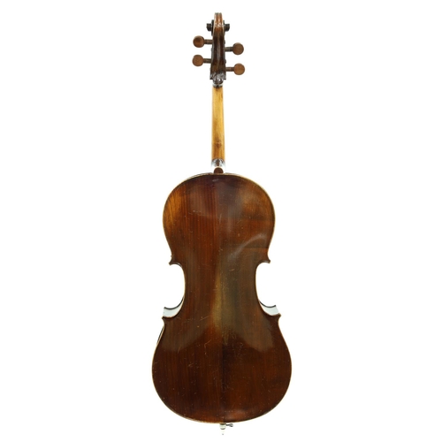 2505 - French half size violoncello by and labelled J. Thibouville Lamy..., 26 3/4