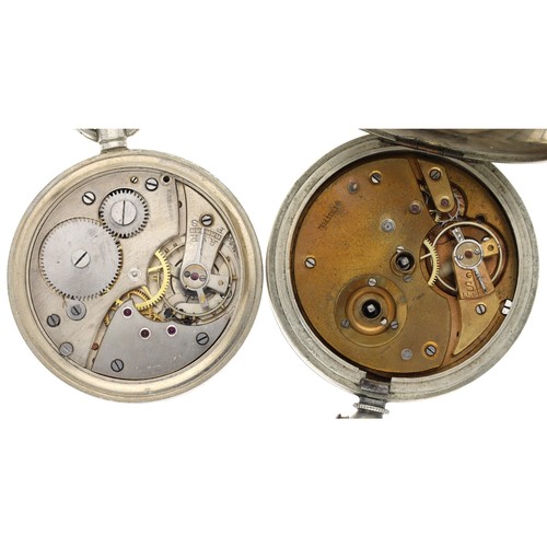 139 - Two nickel cased lever pocket watches (2)