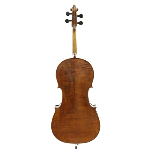 2508 - 19th century German violoncello with restorations, 30