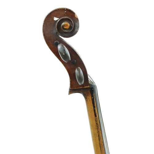 2510 - Half size German violoncello, 27 3/4