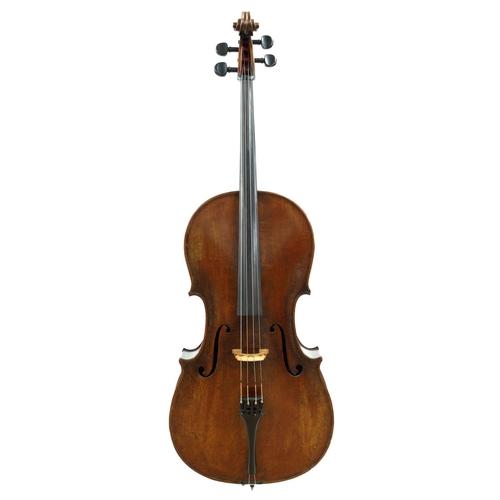 2514 - Good German violoncello by and labelled Nach Michael Potscher, Musikalischer Instrumenten Mache, Aus... 